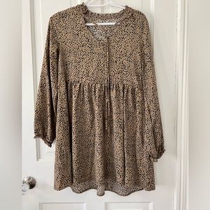 SHEIN S leopard print dress
